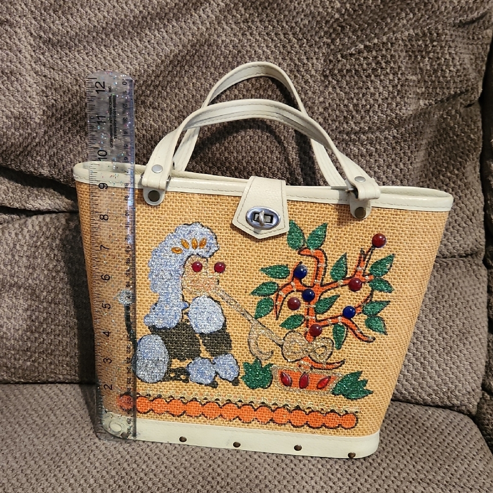 Vintage Poodle Handbag / Purse